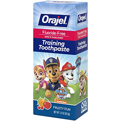 Orajel Paw Patrol Fluoride-Free Training Toothpaste, Fruity Fun Fl...