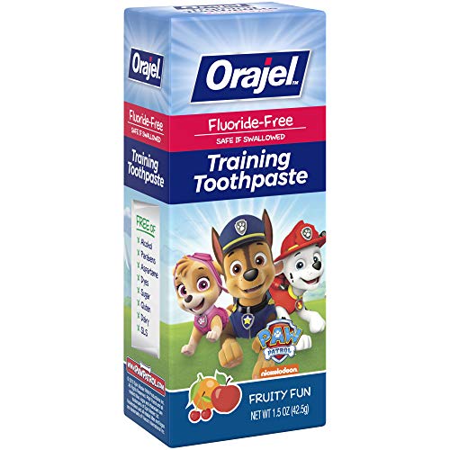 Orajel Paw Patrol Fluoride-Free Training Toothpaste, Fruity Fun Fl...