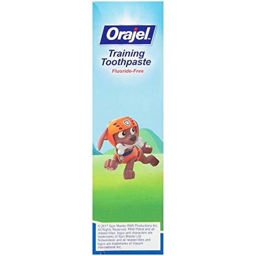 Orajel Paw Patrol Fluoride-Free Training Toothpaste, Fruity Fun Fl...