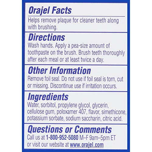 Orajel Paw Patrol Fluoride-Free Training Toothpaste, Fruity Fun Fl...