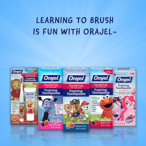 Orajel Paw Patrol Fluoride-Free Training Toothpaste, Fruity Fun Fl...