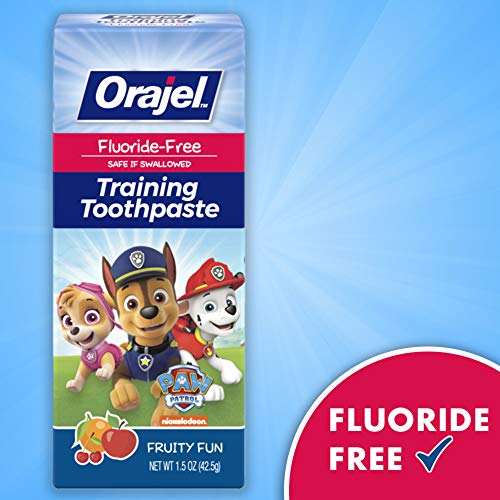 Orajel Paw Patrol Fluoride-Free Training Toothpaste, Fruity Fun Fl...