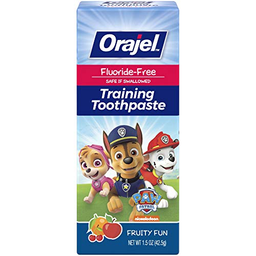 Orajel Paw Patrol Fluoride-Free Training Toothpaste, Fruity Fun Fl...