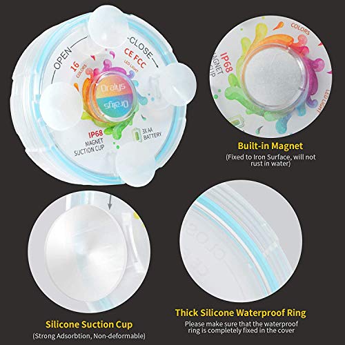 Oralys Submersible LED Pool Lights - Waterproof Shower Lights,Unde...