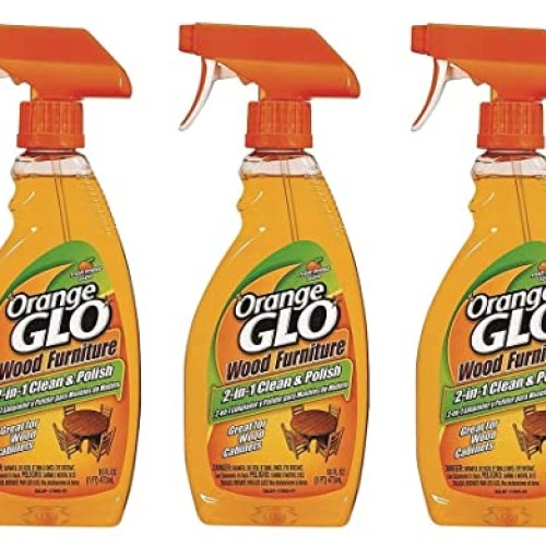 Orange Glo 640823841079 Pack of 3 Wood Furniture 2-in-1 Clean an...