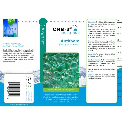Orb-3 Lake and Pond Antifoam Bottle, 1-Quart