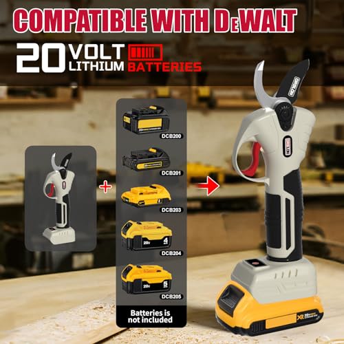 BRUSHLESS Electric Pruning Shears for DeWalt 20V Max Battery,Porta...