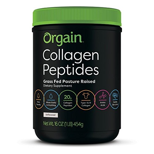 Orgain Grass Fed Pasture Raised Hydrolyzed Collagen Protein Powder...