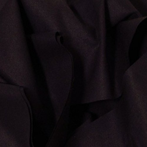 100% Organic Cotton Muslin Fabric - Black - by The Yard