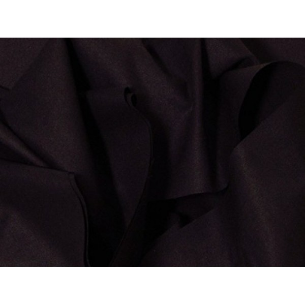 100% Organic Cotton Muslin Fabric - Black - by The Yard