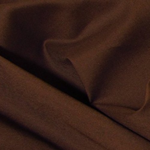 100% Organic Cotton Muslin Fabric - Brown - by The Yard