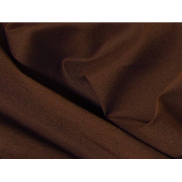 100% Organic Cotton Muslin Fabric - Brown - by The Yard