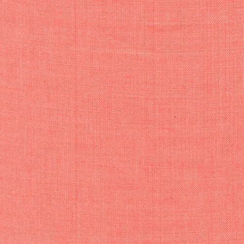 Organic Cotton Broadcloth Fabric - Coral - by The Yard