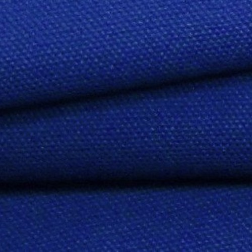 Organic Cotton Canvas Duck Fabric - Marine Blue - by The Yard