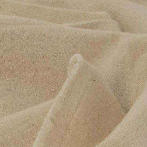 Organic Cotton Heavyweight Flannel Fabric - Natural - by The Yard