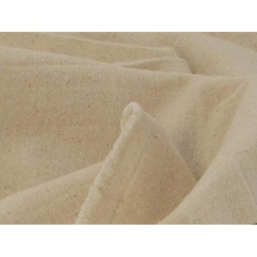 Organic Cotton Heavyweight Flannel Fabric - Natural - by The Yard