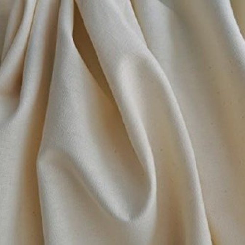 Organic Cotton Muslin Fabric - Natural - 10 Yards