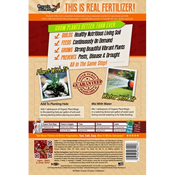 Plant Magic Plant Food 100% Organic Fertilizer - Easy to Use All P...