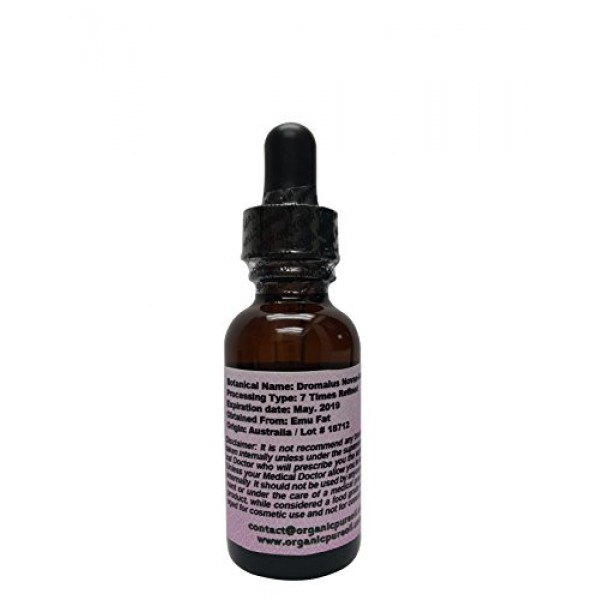 Australian Emu Oil 7 Times Refined 1 oz – 100% Pure Natural Organi...