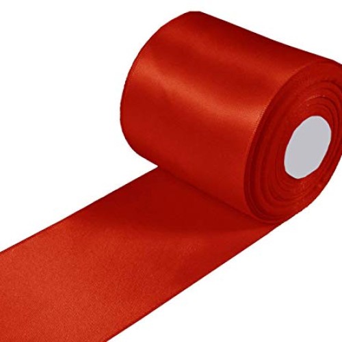 Orgrimmar 4 Satin Fabric Red Ribbon for Gift Package Wrapping Flo...