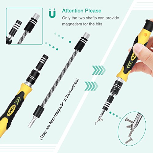 ORIA Precision Screwdriver Kit, 60 in 1 with 56 Bits Screwdriver S...