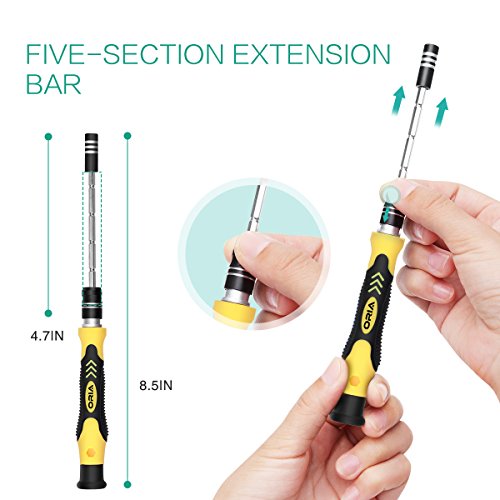 ORIA Precision Screwdriver Kit, 60 in 1 with 56 Bits Screwdriver S...