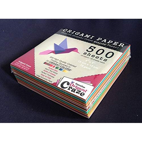 Origami Paper 500 Sheets, Premium Quality for Arts and Crafts, 6-i...