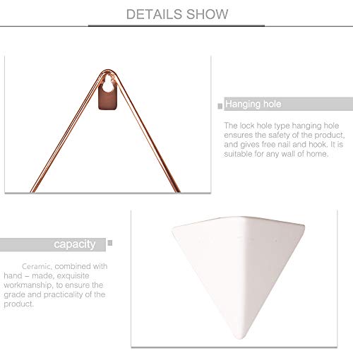 Originalidad Hanging Planter Ceramic & Geometric Wall Planter Cont...
