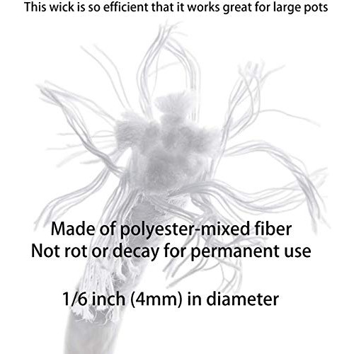 ORIMERC 30 feet 1/6 inch Self Watering Capillary Wick Cord Vacatio...