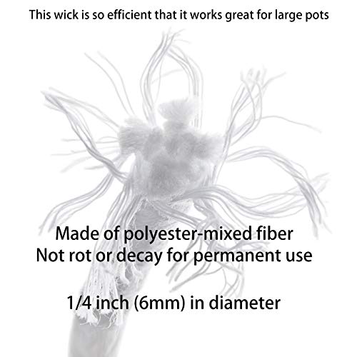 ORIMERC 50 feet 1/4 inch Self Watering Capillary Wick Cord Vacatio...