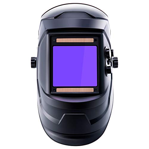 Large Viewing Screen Solar Powered Auto Darkening Welding Helmet, ...