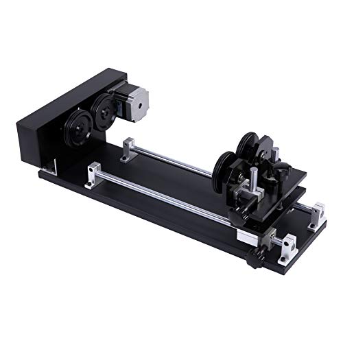 OMTech 4-Wheel Rotary Cutter and Engraver Attachment with Nema 23 ...