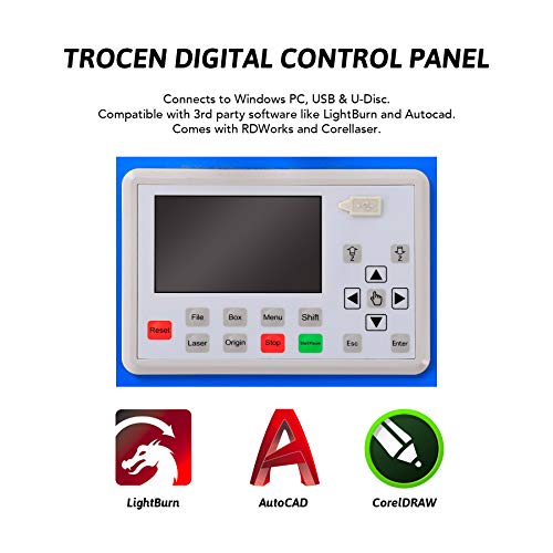 Orion Motor Tech 50W CO2 Laser Engraving Cutting Machine| 12 X 20...