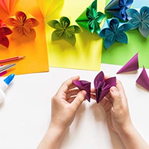 Oripup Origami Paper 200 Sheets for Arts and Crafts Colorful Proje...