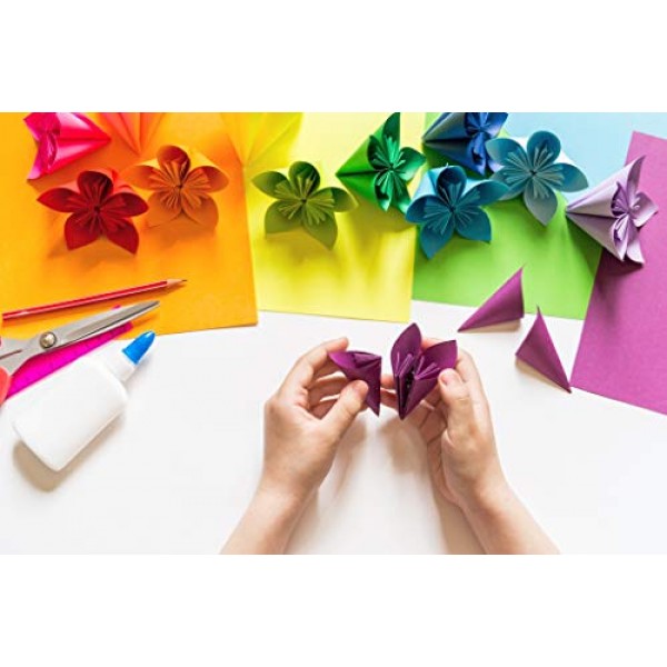 Oripup Origami Paper 200 Sheets for Arts and Crafts Colorful Proje...