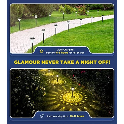 ornesign Ultra Bright Solar Outdoor Lights Decorative 10 Pack, 100...