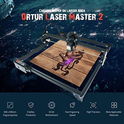 ORTUR Laser Master 2 Laser Engraving Cutting Machine Portable Mini...