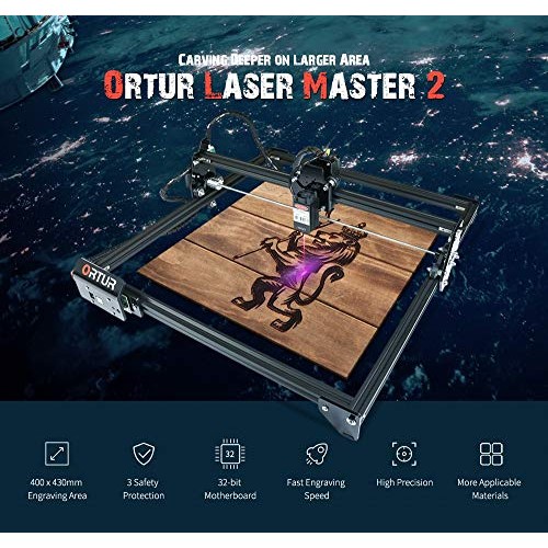 ORTUR Laser Master 2 Laser Engraving Cutting Machine Portable Mini...