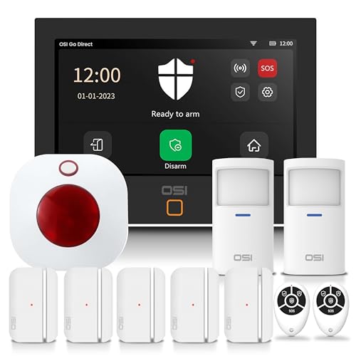 OSI Alarm System for Home Security Gen 211 piece. DIY, Touch Scr...