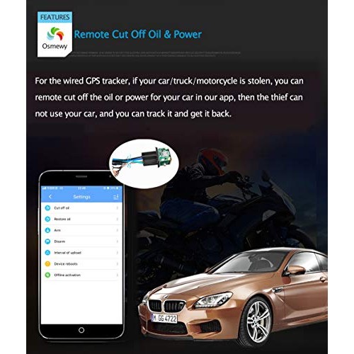 Osmewy OBD Car GPS Tracker for Vehicle GPS Tracking Device Bus Tru...