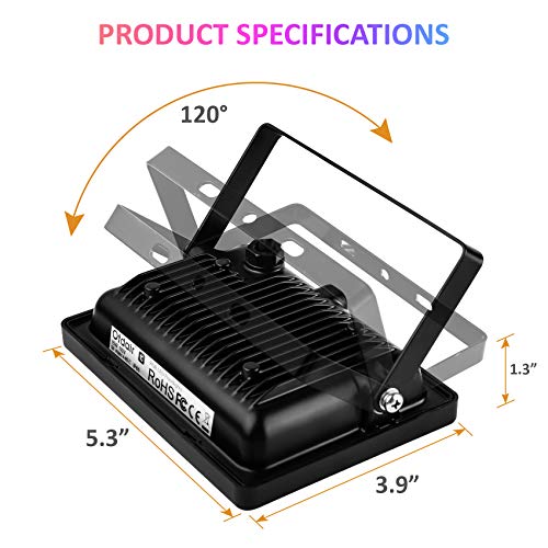 Smart RGB LED Flood Lights Outdoor, Color Changing Lighting APP an...