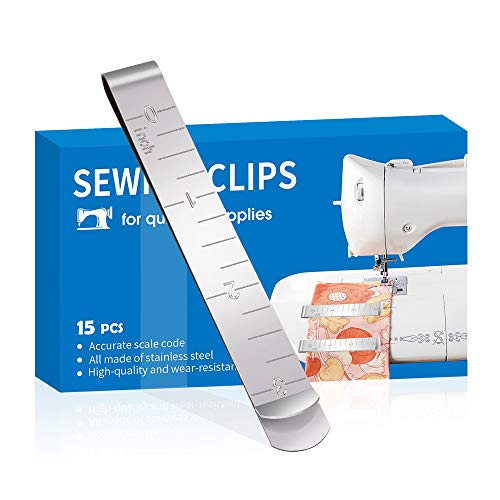 Sewing Clips Set of 15 Stainless Steel Hemming Clips 3 Inches Meas...