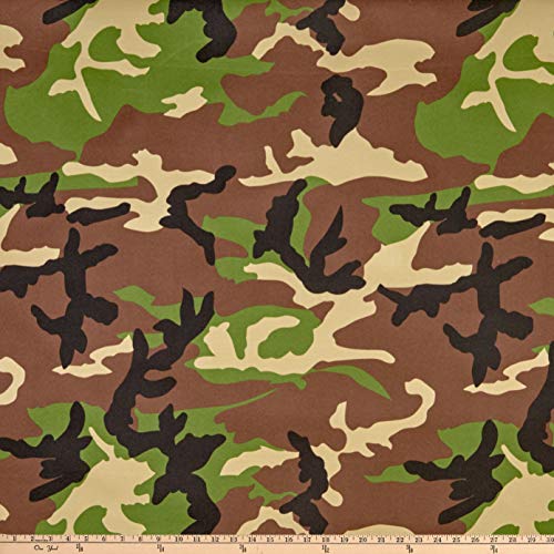 Ottertex Waterproof Canvas Camo Fabric by The Yard