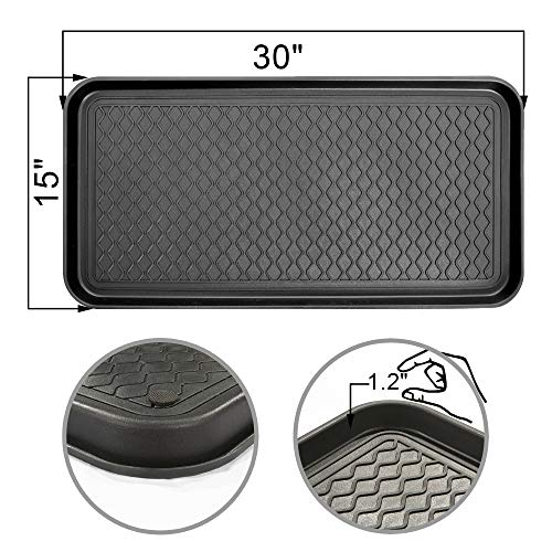 Ottomanson TRY400-30X15 Try Trays, 30 X 15, Black