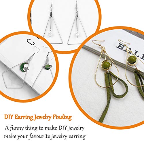 120Pcs Beading Hoop Earrings for Jewelry Making,Triangle Beading E...