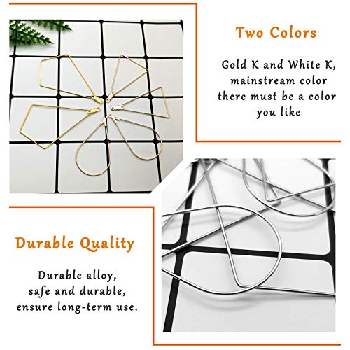 120Pcs Beading Hoop Earrings for Jewelry Making,Triangle Beading E...
