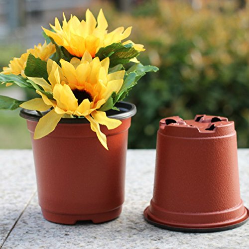Oubest Plastic Plant Nursery Pots 4 100 pcs for Succulent Propaga...