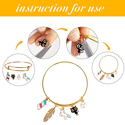 315 Pcs Charms for Jewelry Making, Ouddy Charms for Bracelets Neck...