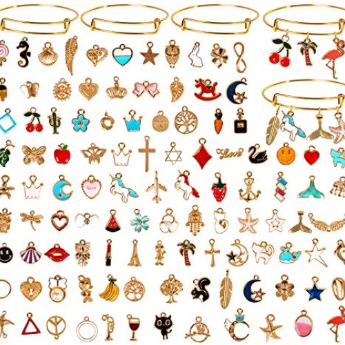 315 Pcs Charms for Jewelry Making, Ouddy Charms for Bracelets Neck...