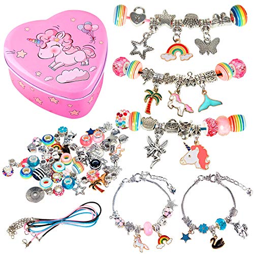 Bracelet Making Kit for Girls, Ouddy Charms Jewelry Making Supplie...